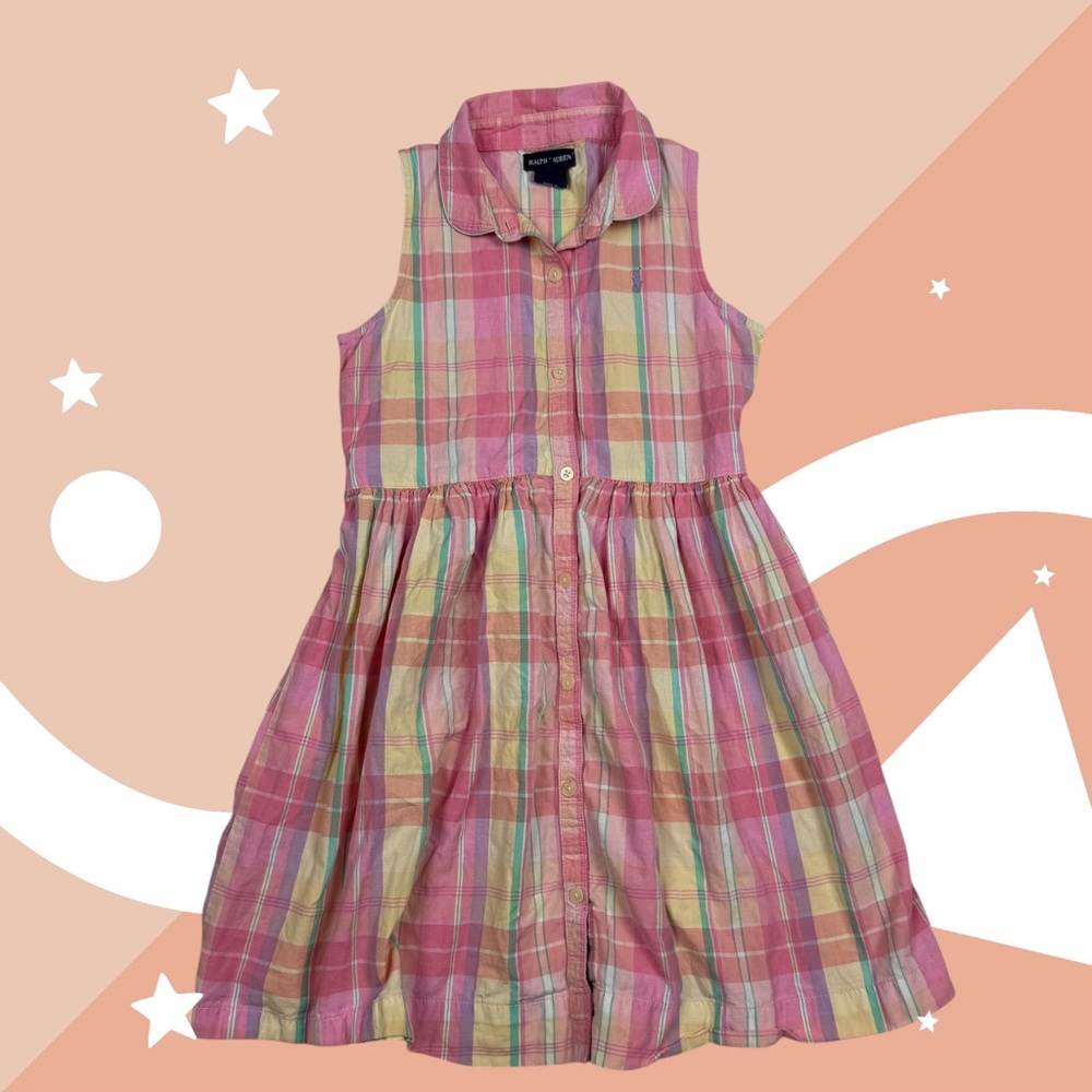 Ralph Lauren Multicolor Plaid Kids Dress